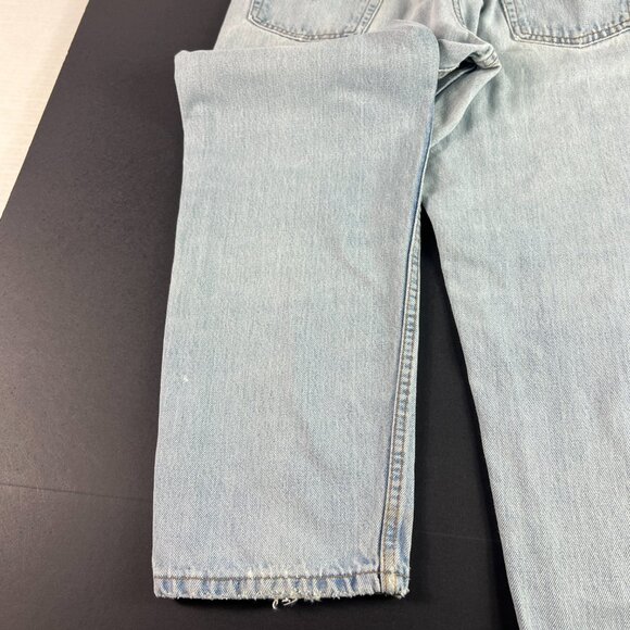 VTG Levi's Jean Men 29x29* 550 Relaxed Straight Light Blue Faded Denim Tag 31x30 - Picture 6 of 16